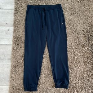 Rhône Men’s Workout Track Pants — Dark Blue color